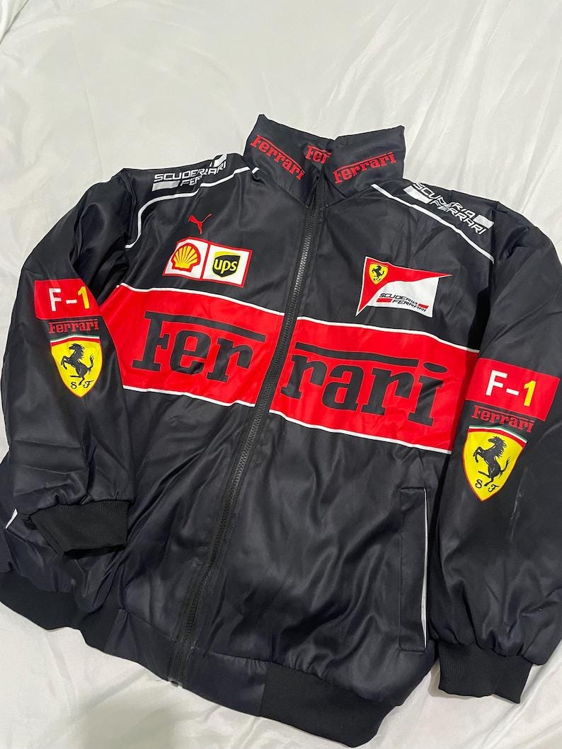 Ferrari jacket - Etsy 日本 Ferrari jacket - Etsy 日本