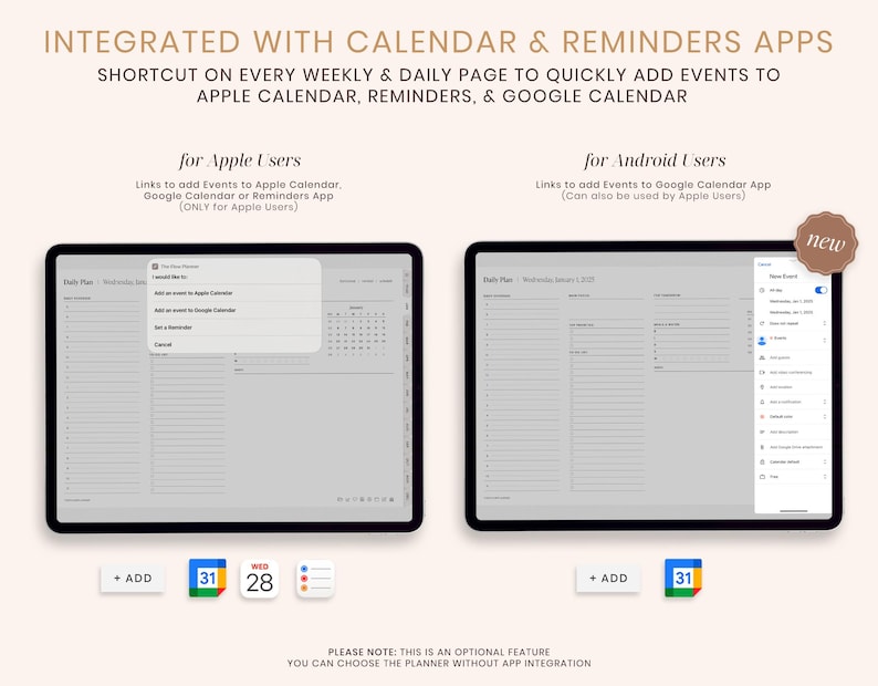 2026 Digital Planner, 2026 Landscape Planner, 2026 Planner, 2026 Dated Planner, Hyperlinked Digital Life Planner, GoodNotes 2026 Planner afbeelding 2