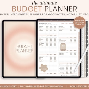 Digital Budget Planner, Finance Tracker, Finance Planner, Digital Budget, Digital Budget Planner, Goodnotes Planner, Portrait Budget Planner
