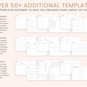 2026 Digital Planner, 2026 Landscape Planner, 2026 Planner, 2026 Dated Planner, Hyperlinked Digital Life Planner, GoodNotes 2026 Planner afbeelding 8