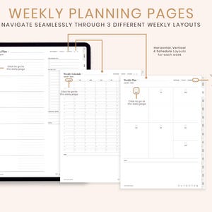 Undated Digital Planner, iPad & Android Planner, Goodnotes Planner ...