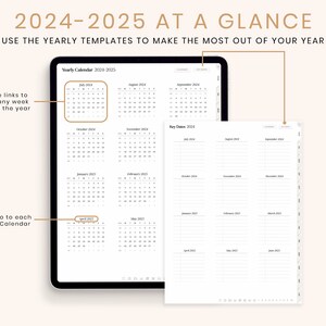 2024 2025 Mid Year Digital Planner, Dated Daily, Weekly, Monthly ...
