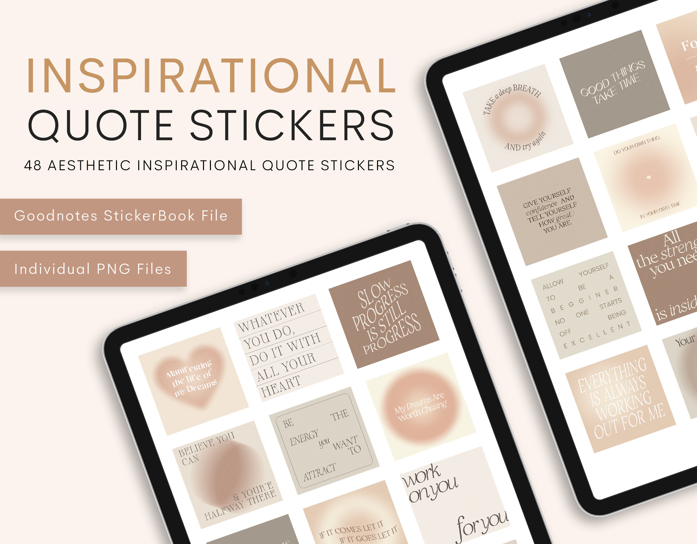 Motivational Stickers, Positive Stickers, Laptop Stickers, Water Bottle  Stickers, Kindle Stickers, Pack of 7 Vinyl Stickers, Encouraging 