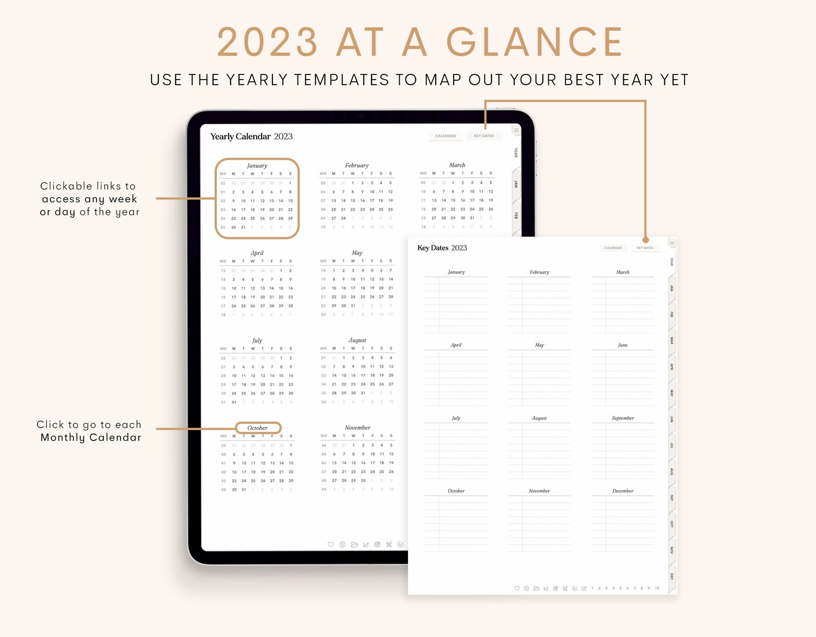 2023 Digital Planner 2023 Portrait Planner 2023 Planner Etsy