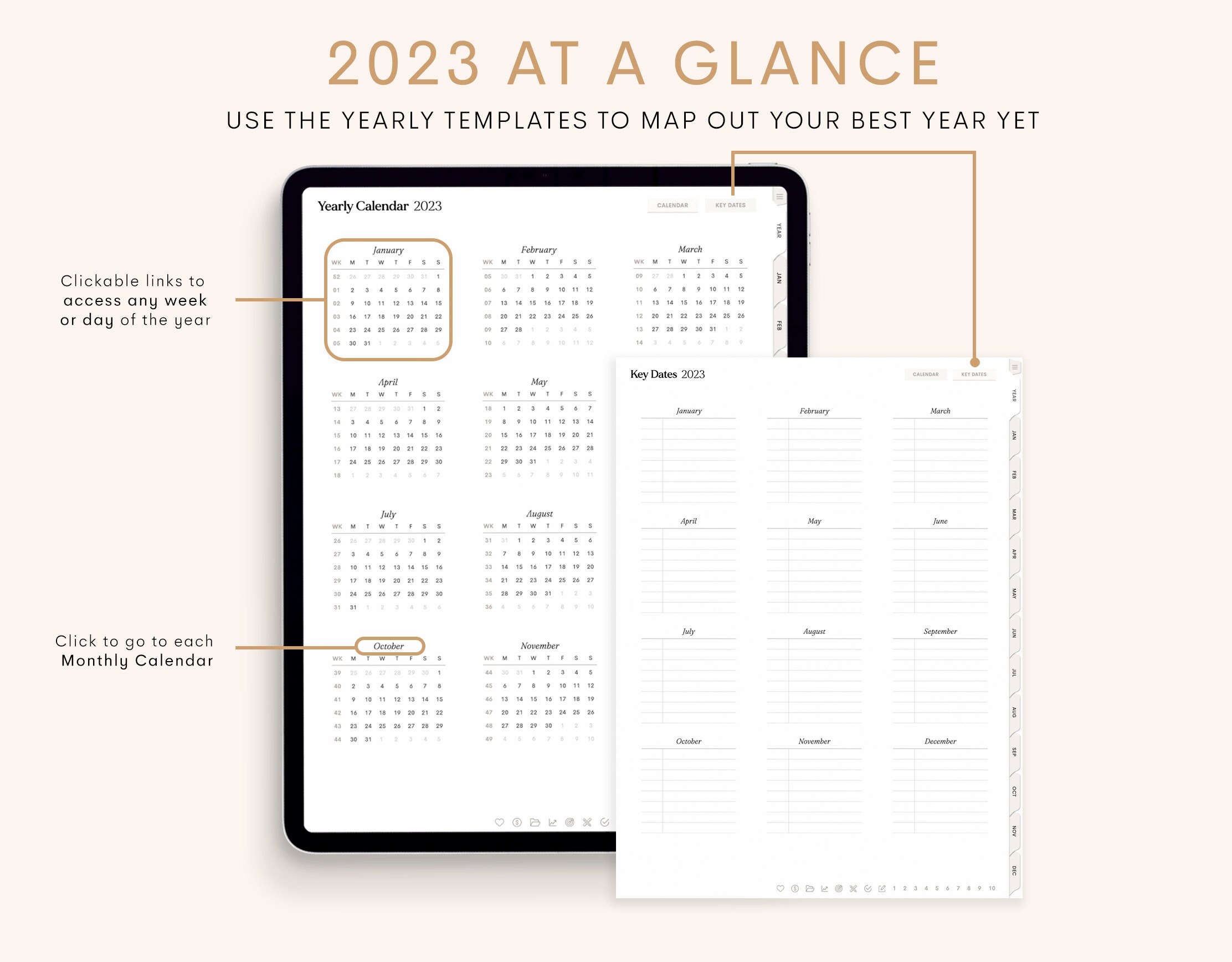 2023 Digital Planner 2023 Portrait Planner 2023 Planner Etsy