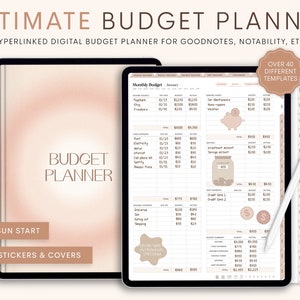 Digital Budget Planner, Finance Tracker, Finance Planner, Digital Budget, Digital Budget Planner, Goodnotes Planner, Portrait Budget Planner