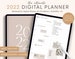 2022 Portrait Digital Planner, Dated Digital Planner for Goodnotes, Notability, iPad Planner, 2022 Yearly Planner, Weekly and Daily Planner 