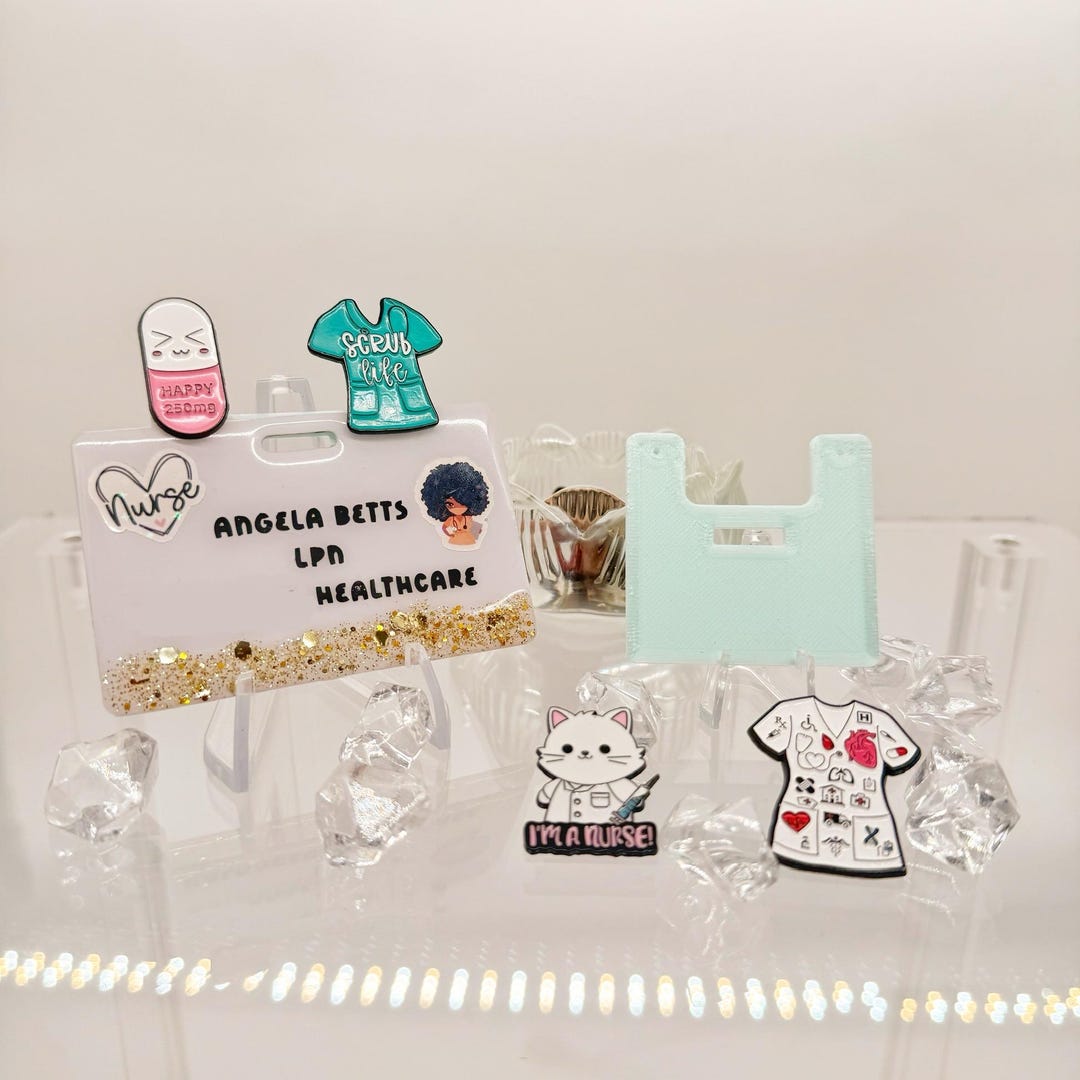 2 Hole Pin Holder for Name Badges - Etsy
