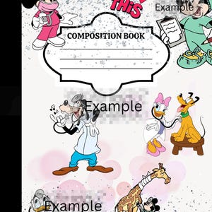 Könnte beinhalten: Ein Notizbuch mit weißem Einband und linierten Seiten. Der Einband zeigt Zeichentrickfiguren in medizinischer Kleidung, darunter Minnie Mouse, Mickey Mouse und Goofy. Der Text "You Got This" ist in Rot und Pink.