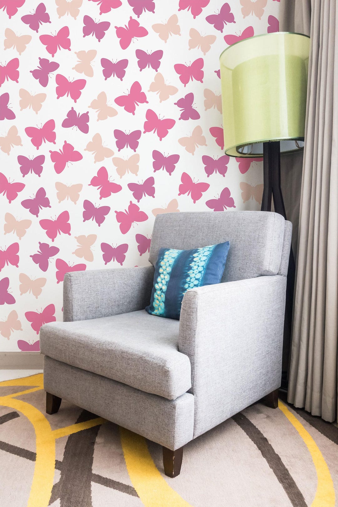 Pink Mess | Pink Mess Removable Wallpaper | Peel and Stick Mural | Wall ...