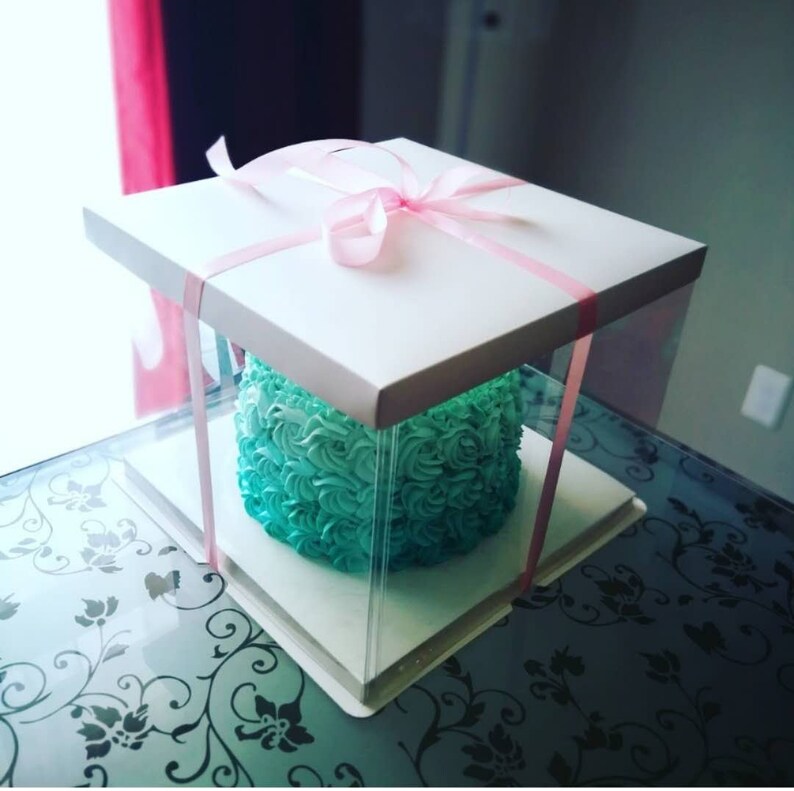 Single 12 Tall Premium Cake Boxes, 8x8x12, Custom Cake Display Canada