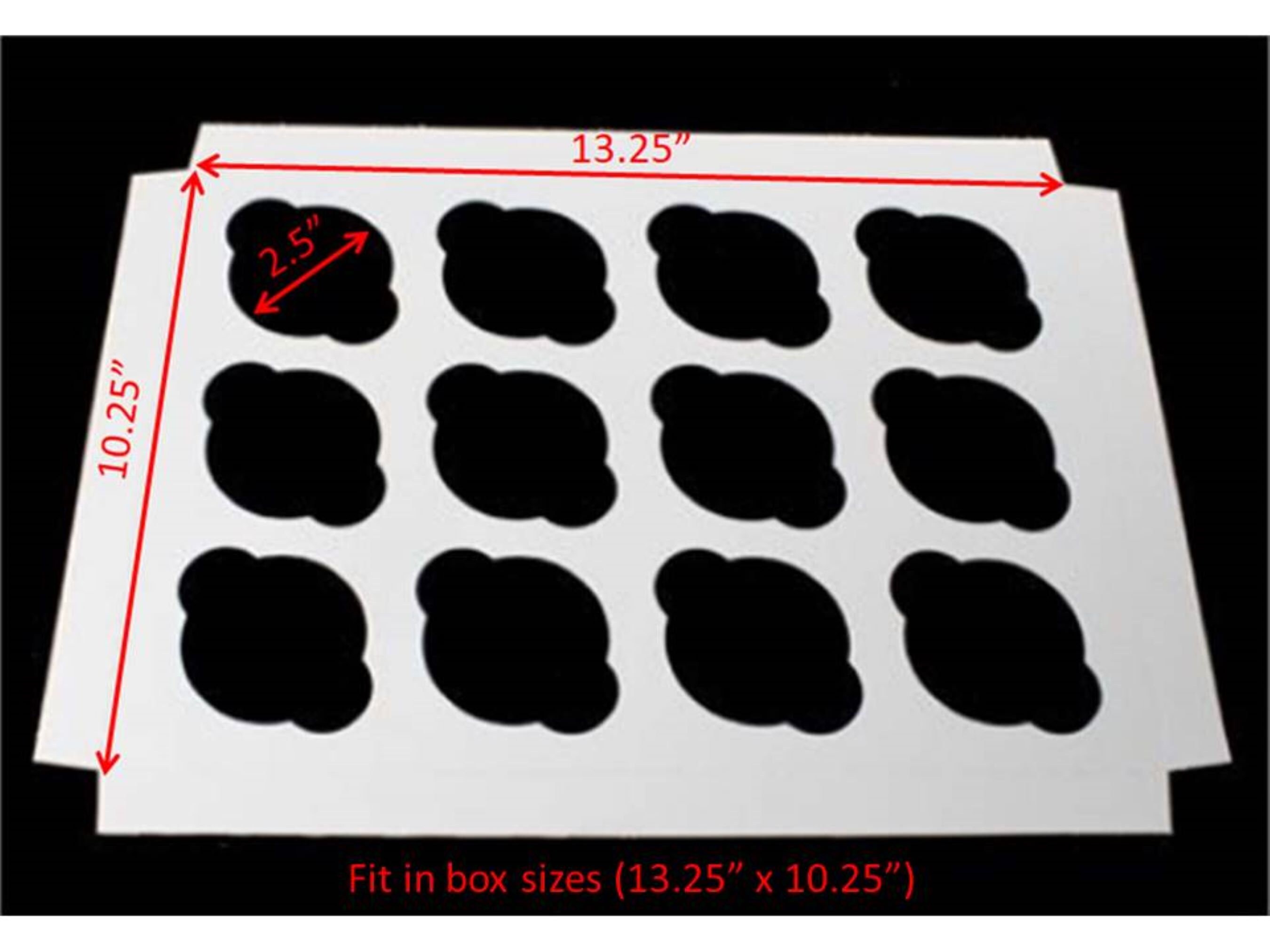 25 Sheets of 12cupcake Insert Only Etsy Canada
