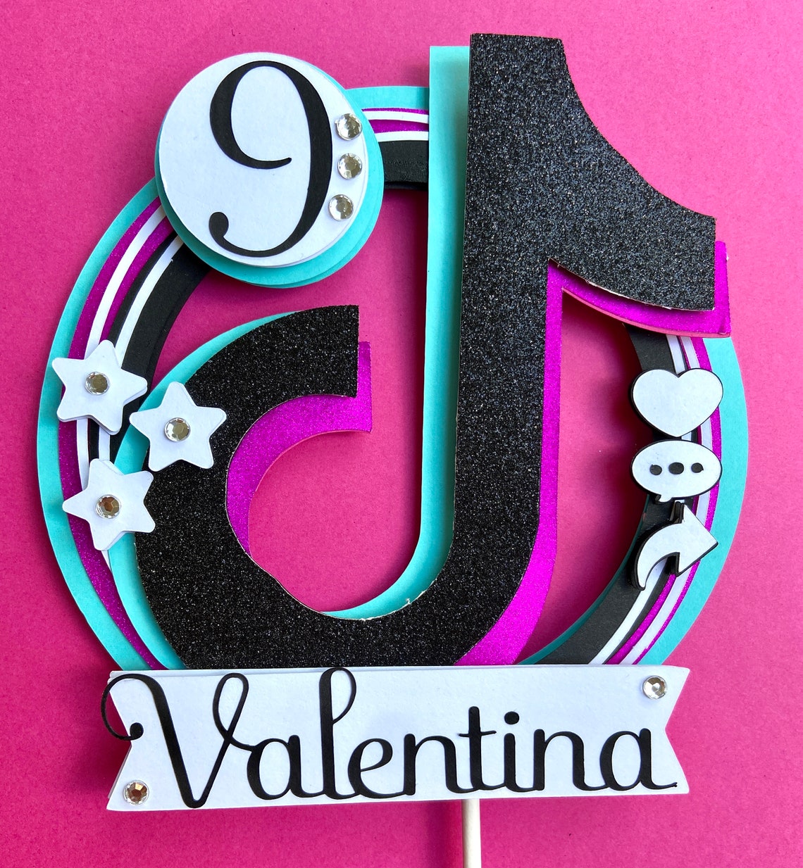 Tik Tok Cake Topper Etsy