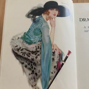 RARE 1926 Fashion Drawing and Design Book, 1st Edition by Luie M. Chadwick, Fashion Plates, Color, Drawings&Illustrations, Flapper, Cloche,