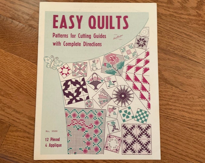 1958 Aunt Martha's Quilts Modern Colonial, Patterns for Cutting Guides ...