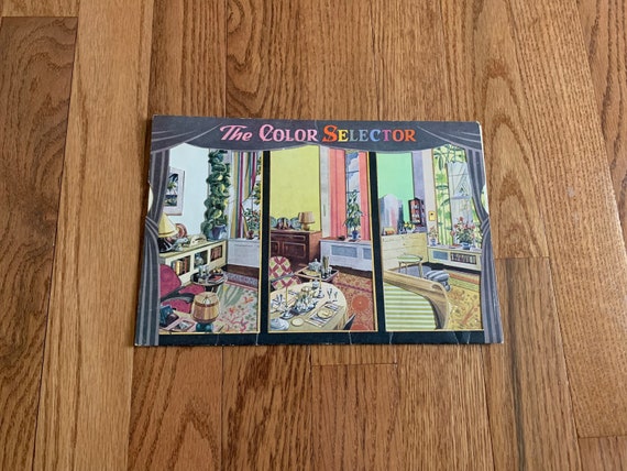 RARE 1947 The Color Selector 48 Color Combinations of Every Room at a Glance, Supplement to Popular Home Decoration, Wm. H. Wise & Co. Inc.