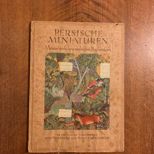 1940 Persische Miniaturen, Germany, Illustrated with Original Dust Cover