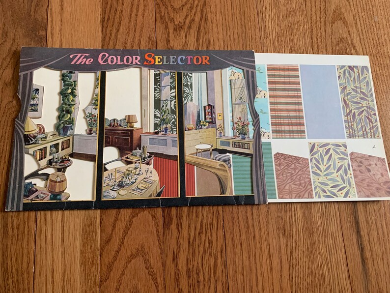RARO 1947 El Selector de Colores 48 Combinaciones de Colores para Cada Habitación de Un Vistazo, Suplemento a Decoración Popular del Hogar, Wm. H. Wise & Co. Inc. imagen 7
