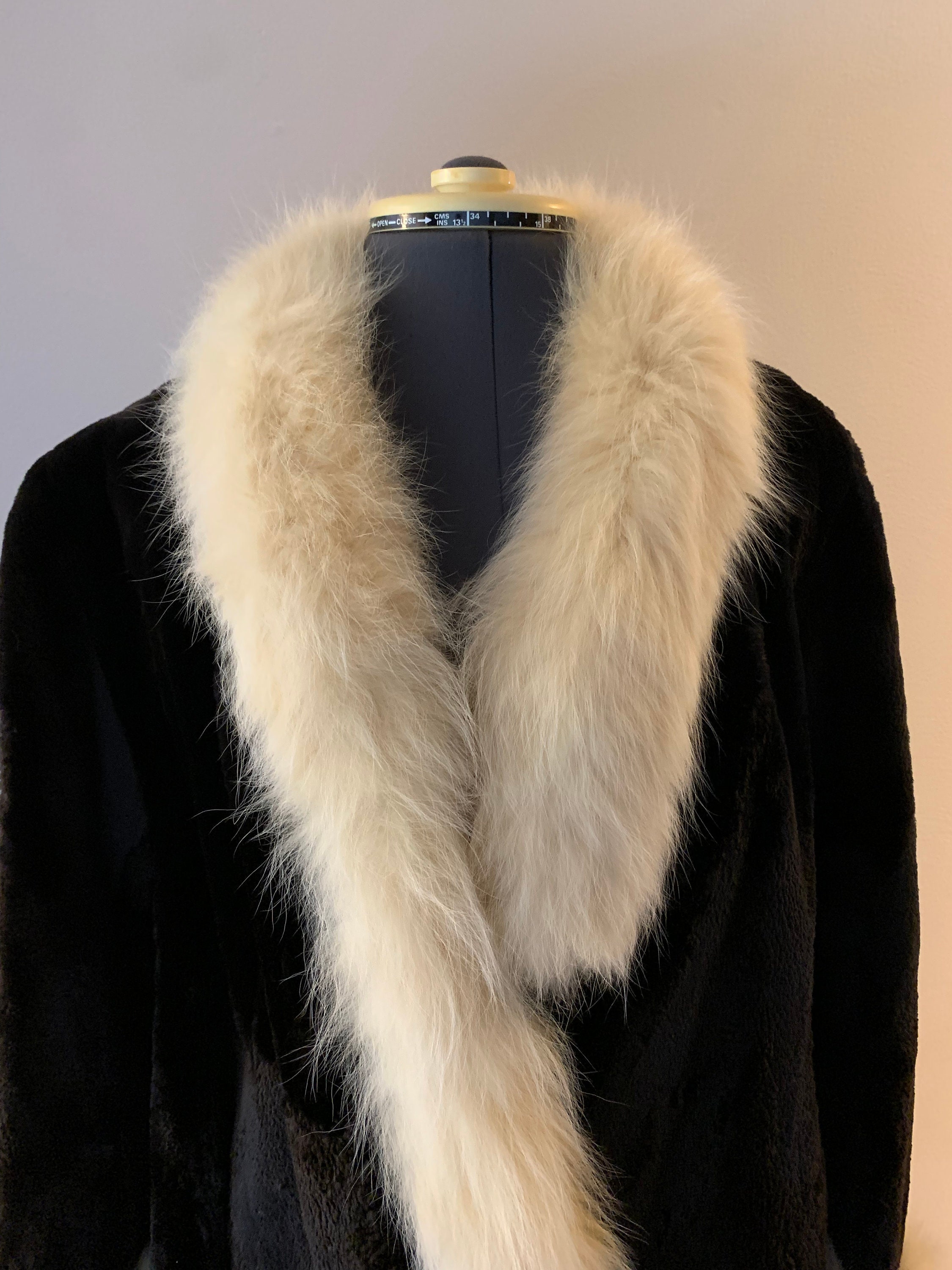 Monogram Strip Sleeveless Mink Jacket - Ready to Wear