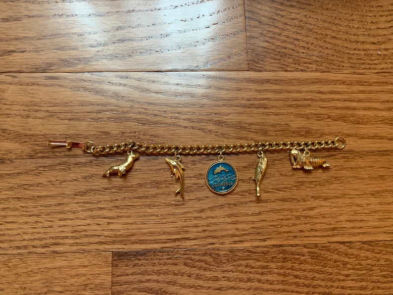 Seaworld Chain 1976 Seaworld Charm Bracelet, 6