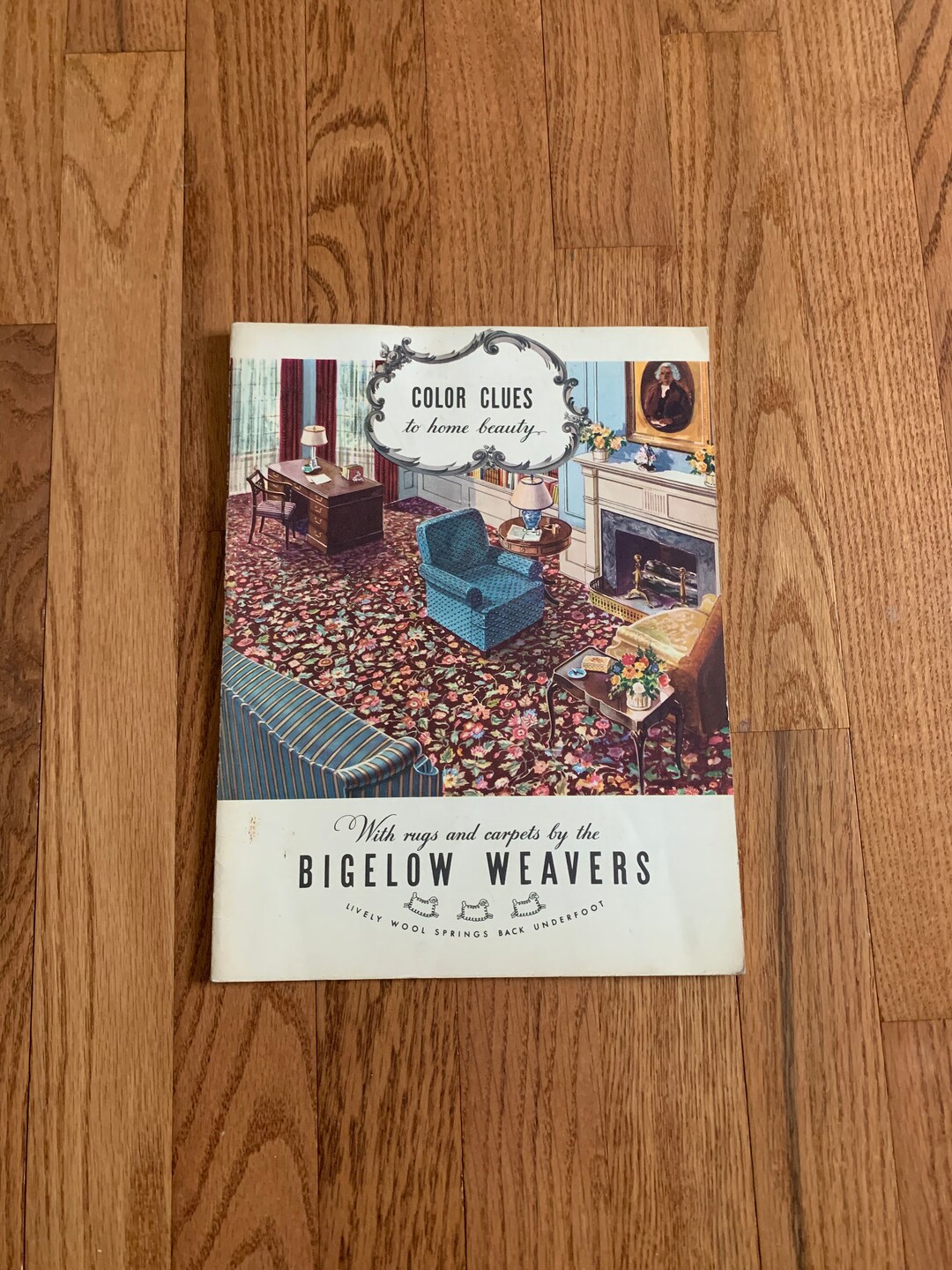 1939 Bigelow Weavers Wool Rugs and Carpets, All COLOR! Room Designs for ...