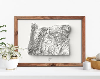 Oregon Wall Decor - Premium Giclée Print on Fine Art Matte Paper - Minimalist Style Perfect for Home Decor