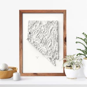 Nevada Map, Nevada Wall Art, Nevada Poster, Nevada Print, Nevada Wall Decor, Nevada Gift, Nevada Housewarming