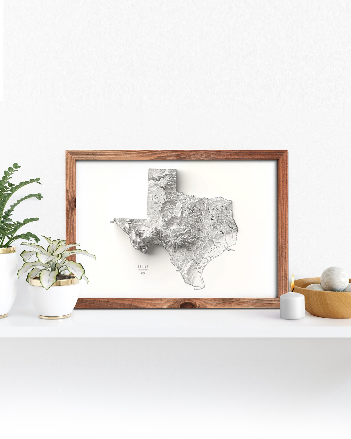 Texas Home Decor Texas Wall Decor Texas Map Texas Art | Etsy