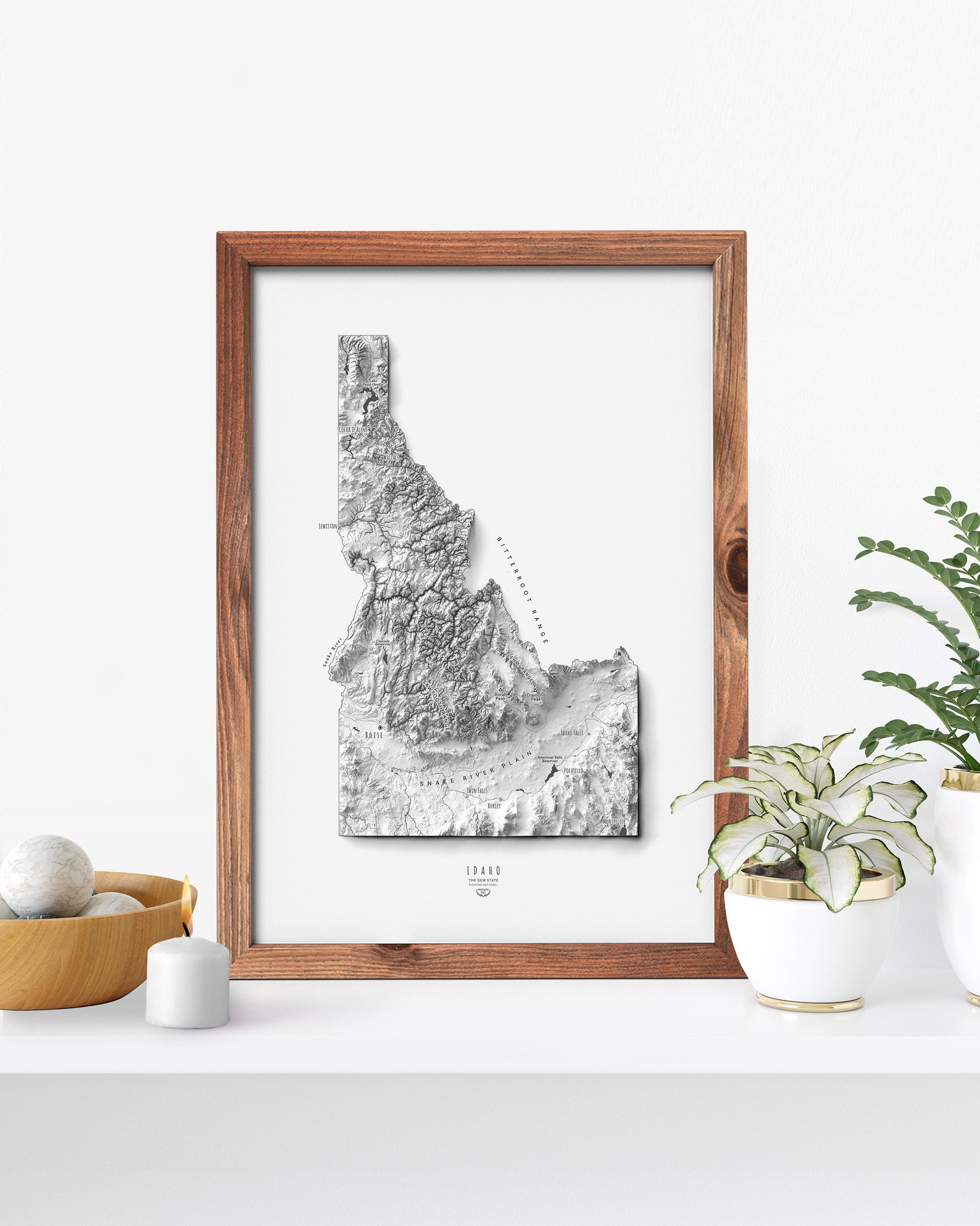 Idaho Wall Decor Premium Giclée Print on Fine Art Matte Etsy