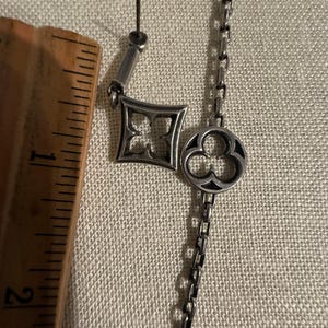 Ensemble collier et boucles d'oreilles Brighton vintage ton argent 36 pouces image 6
