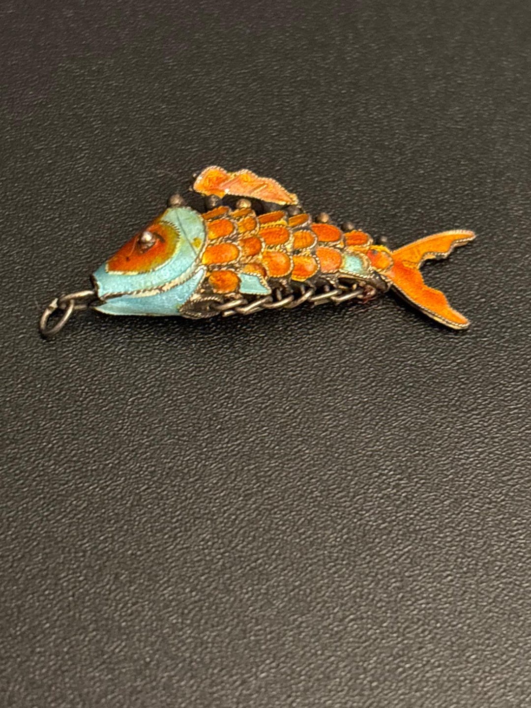 Vintage Articulated Enamel Fish Pendant Colorful Cloisonne Style - Etsy