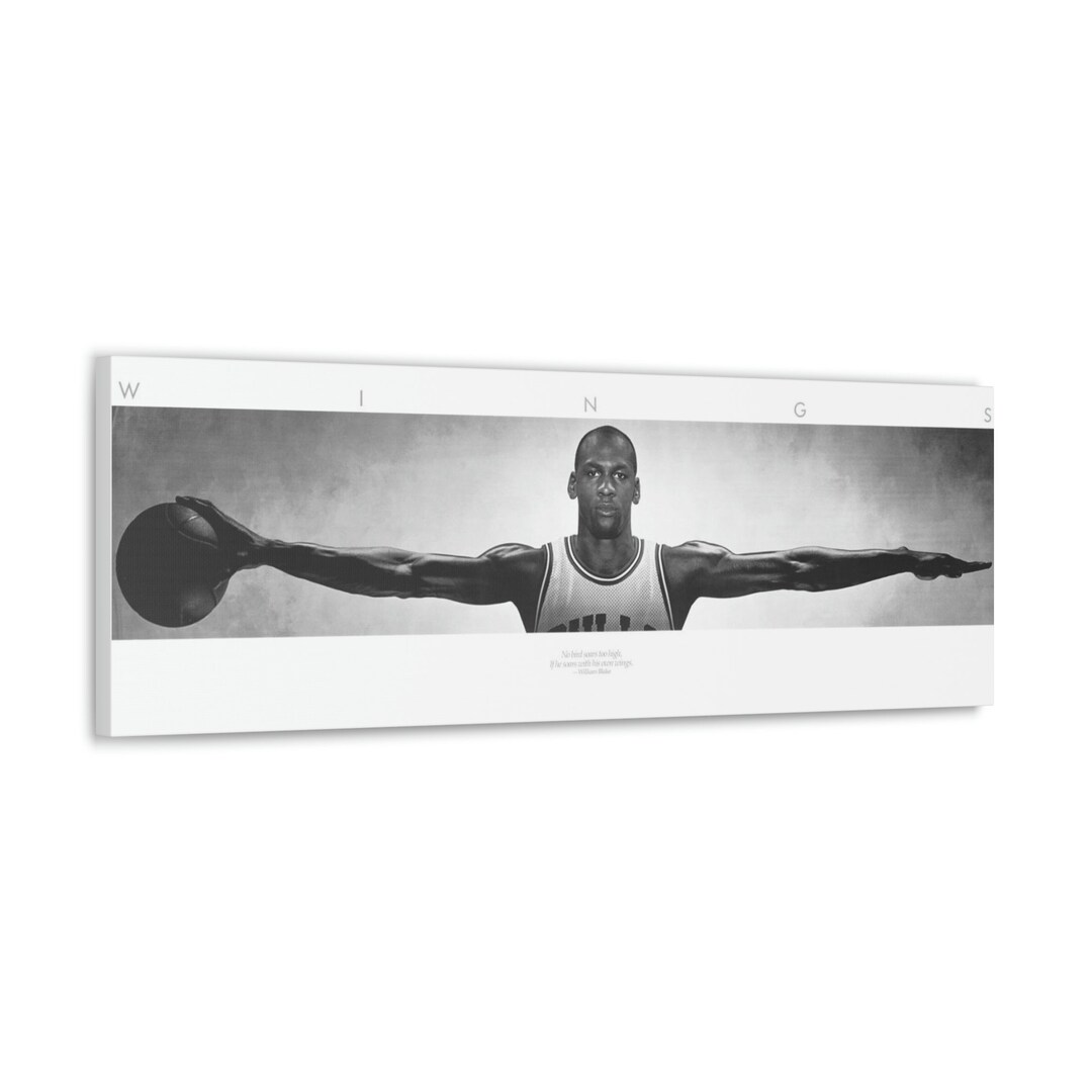 Michael Jordan Wings Poster Etsy