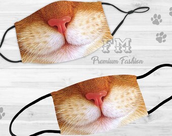 Cat Face Mouth Mask Etsy - cat and rat rp roblox