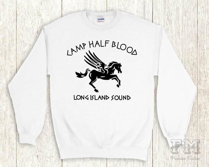 Camp Half Blood Jumper Percy Jackson Hooded Sweatshirt Funny Etsy