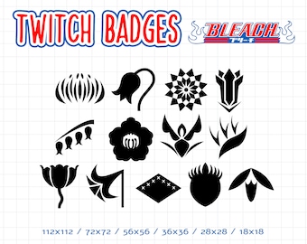 Bleach Captain Division Symbol Gotei 13 - Twitch Sub badges