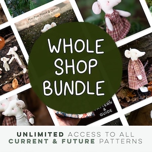 WHOLE SHOP Bundle | UNLIMITED Access to All Current & Future Sewing Patterns in the Shop | Digital pdf Download Link Templates and Guides