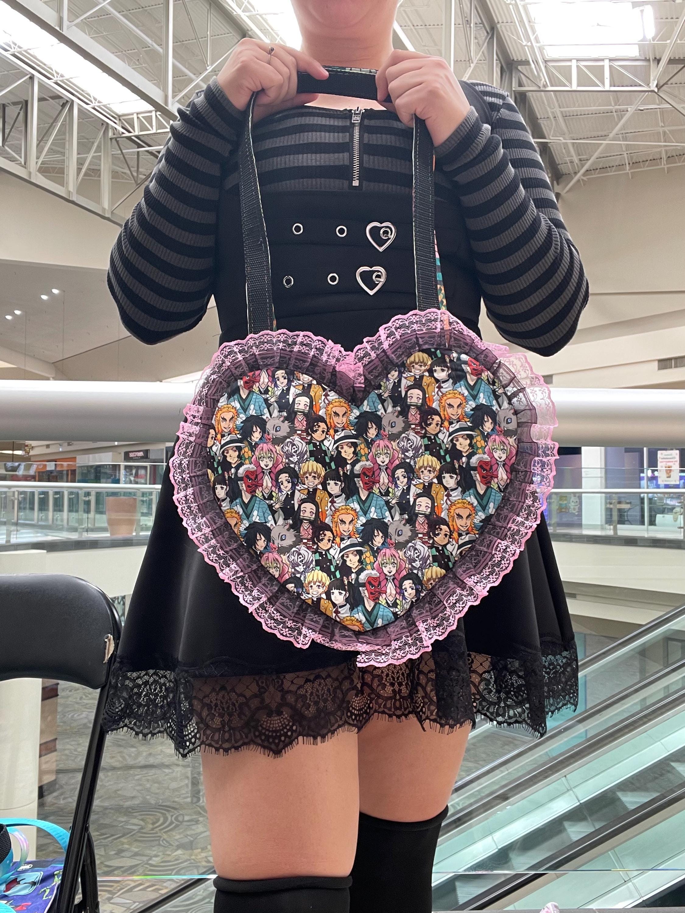 Demon slayer heart Tote bag