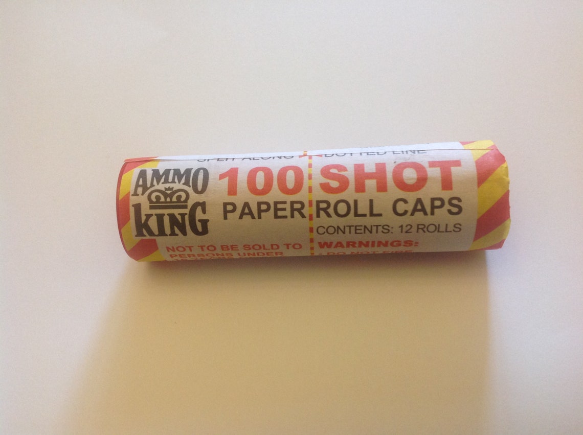 Vintage cap gun caps full tube x 10 reels of 100 Etsy