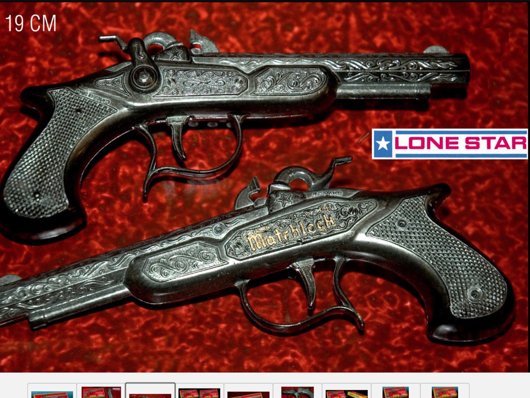 Vintage lone star cap gun in box Etsy