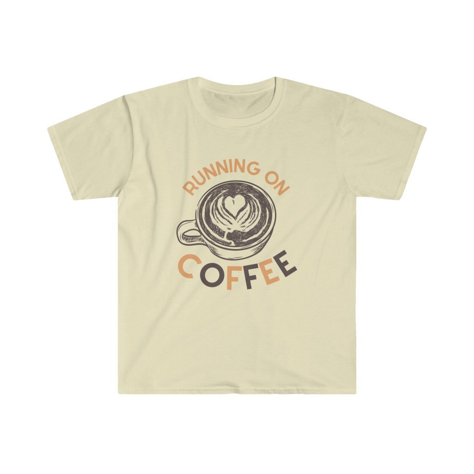 Running on Coffee Unisex Softstyle T-Shirt | Etsy