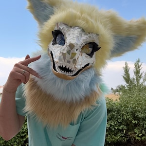 Raptor Mask Mosaic - Head only- ready to ship - read description
