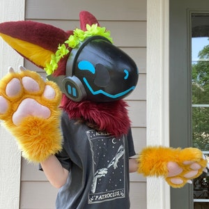Protogen Fursuit Head and Paws NOT Made by Me Read the 