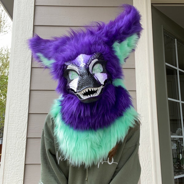 Raptor Mask Premade ~ High quality ~ Head only ~ Ready to ship