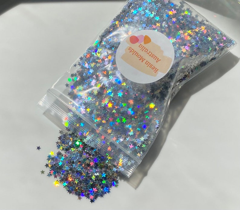 Sparkling Star Chunky メール便送料無料対応可 Glitter Resin Glitt Earrings Craft Diy
