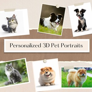 Personalized Pets Portrait Animated Style Portrait Personalized Gift Digital Art Pet Cartoon Portrait Personalized Family Gift Anniversary