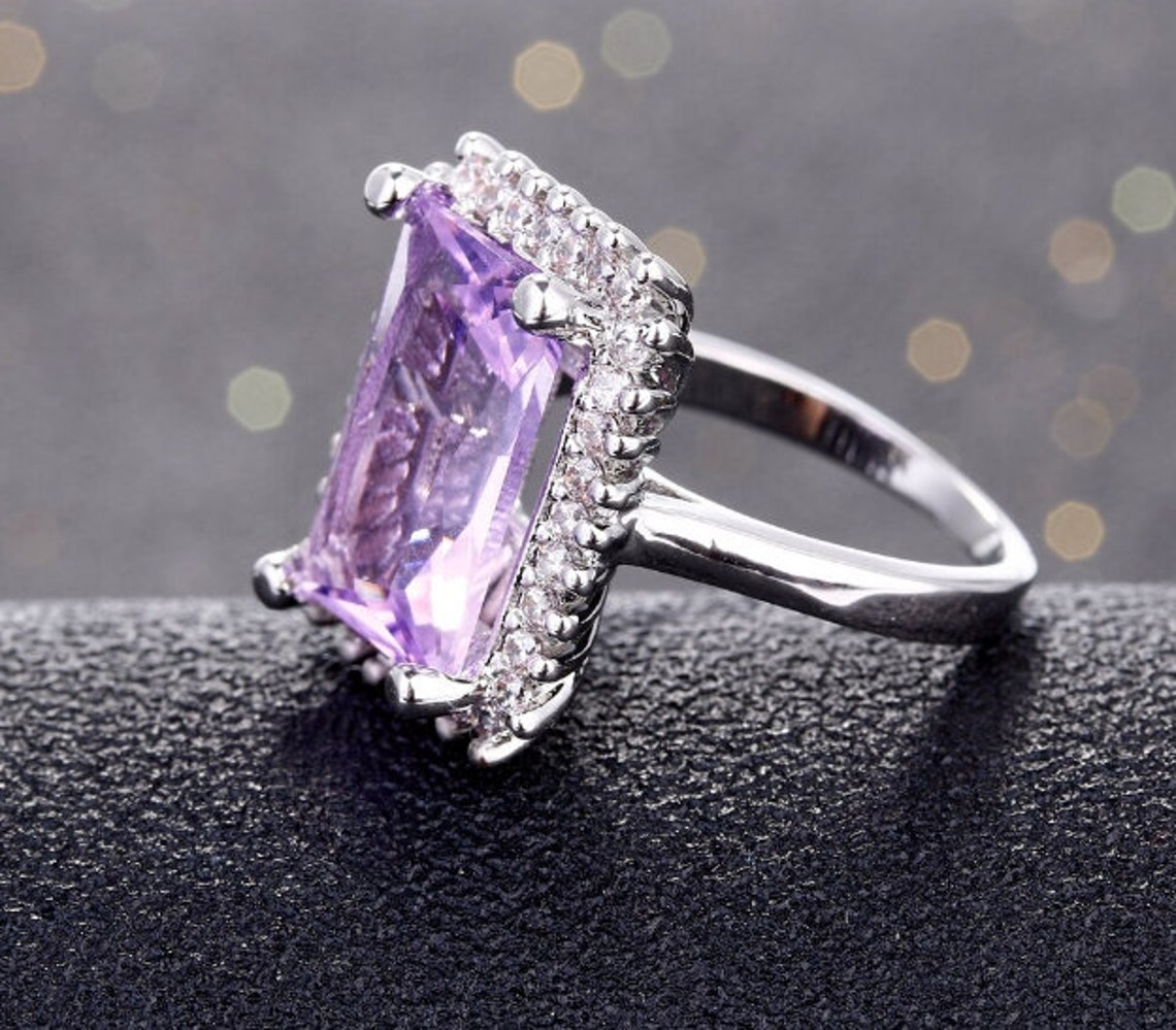 lavender amethyst ring