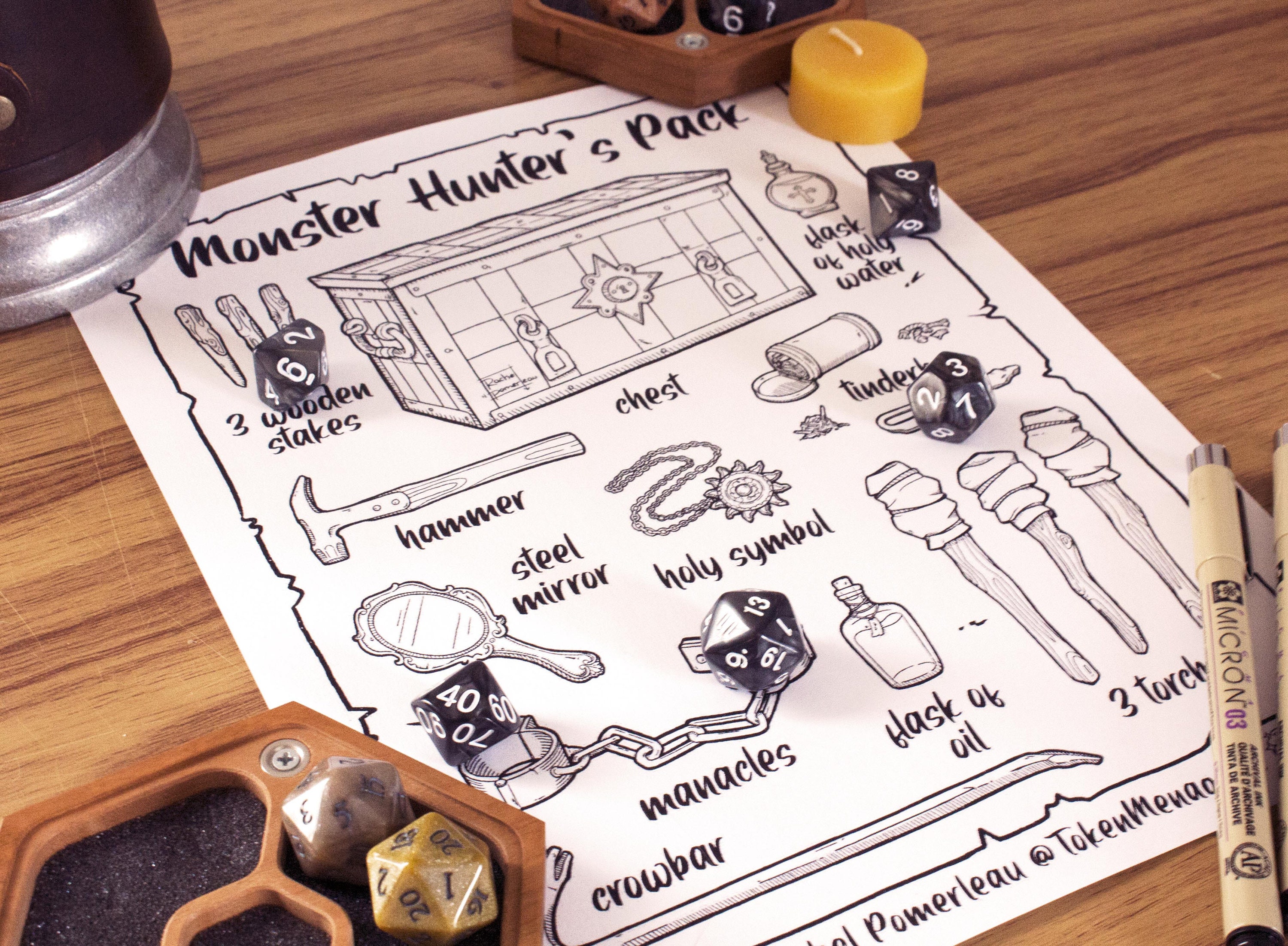 DND Equipment Packs | Complete Set of Visual Aid Coloring Pages ...