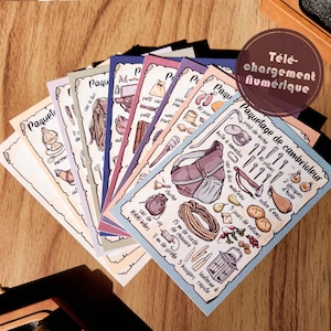 FRANCAIS Paquetages d'Équipment DND | Ensemble de Cartes de Référence et Aides Visuelles | Téléchargement Numérique | Compatible pour D&D 5e