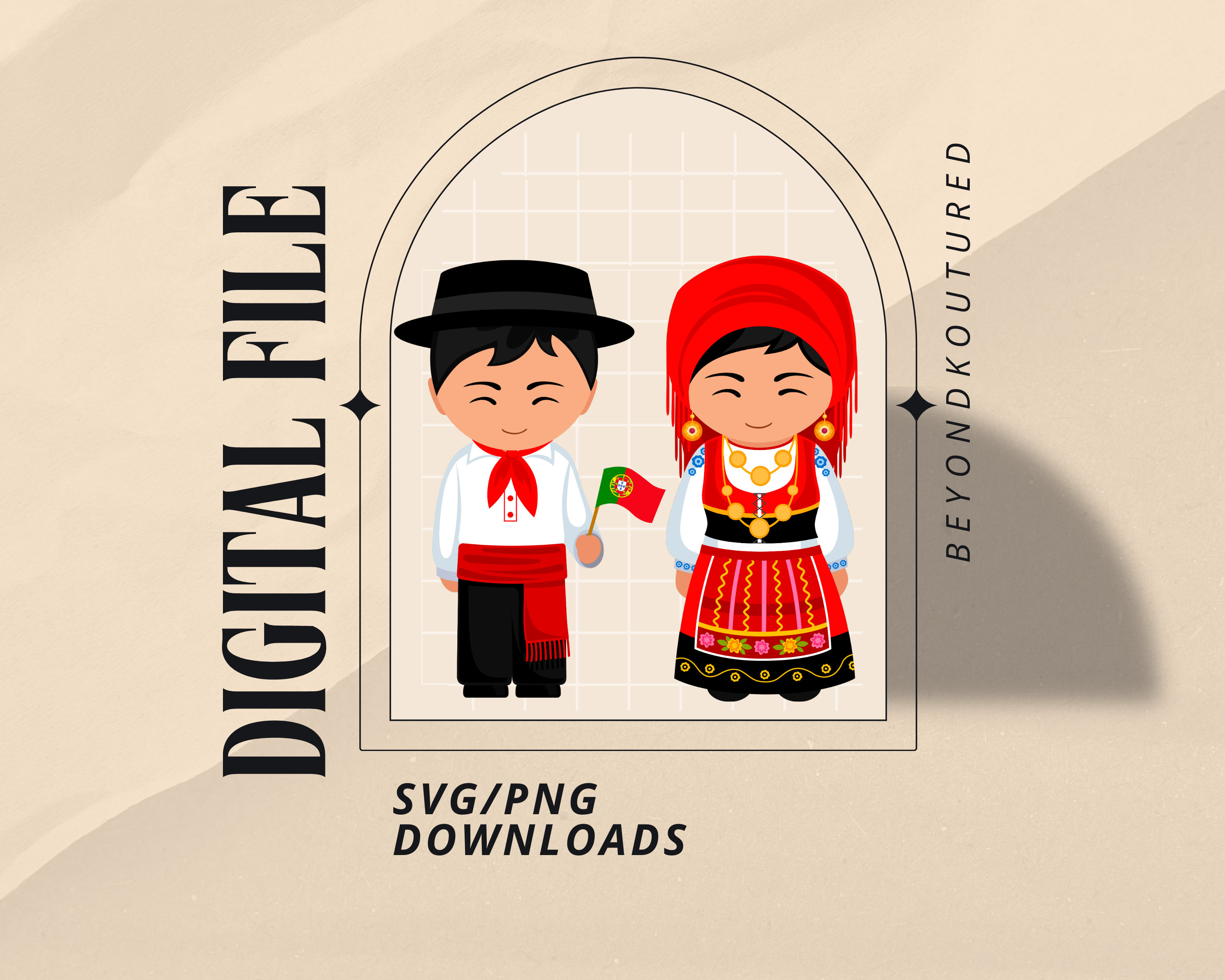 Rancho Folclórico | Portuguese Rancho | Portuguese Dancers | Cartoon ...