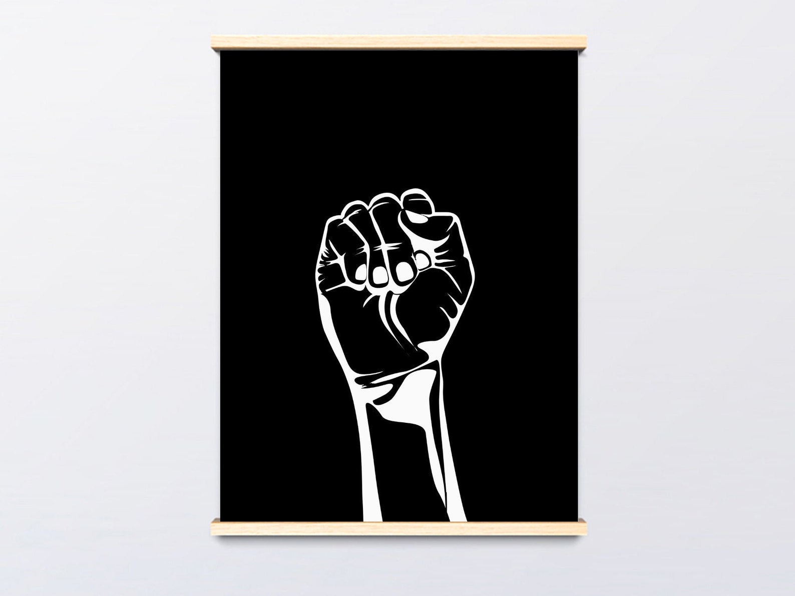 Raised Fist Printable Poster Black Lives Matter Poster BLM - Etsy